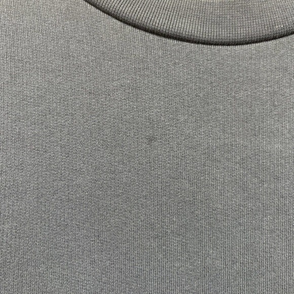 Public School NYC Dress Large Blue Sleeveless Sweatshirt Dress Lace Trim B86 - Picture 6 of 16